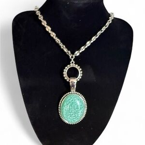Premiere “Cozumel” Silver and Turquoise Necklace